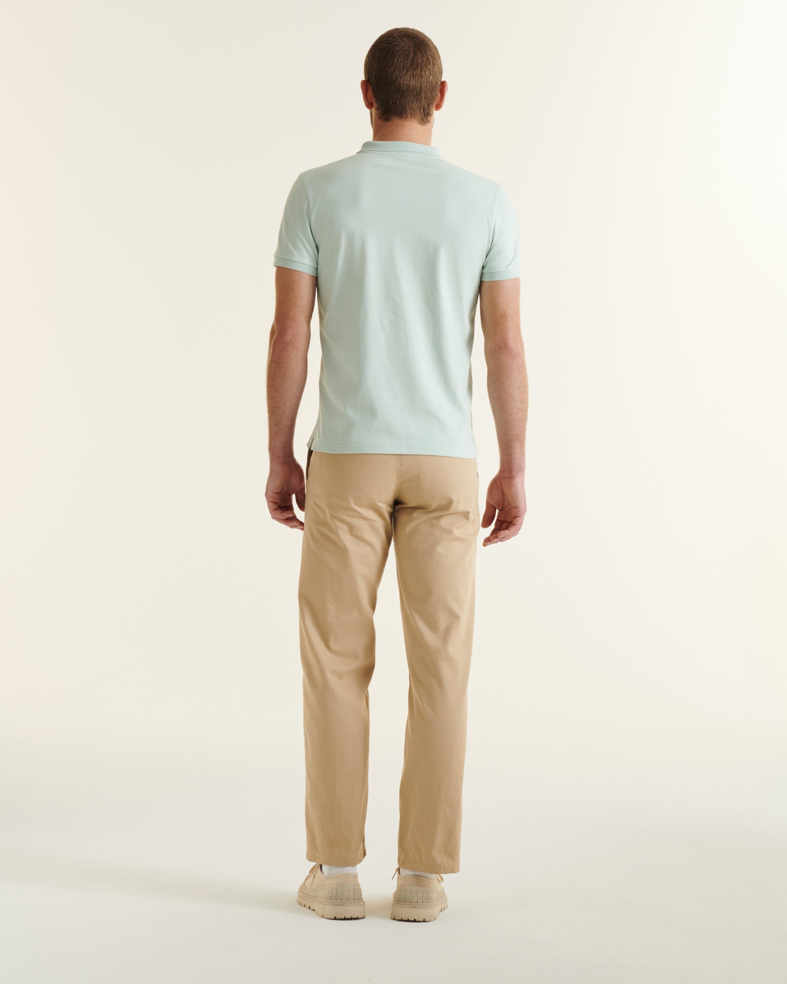 Polo en coton biologique Menthe poivrée Marbella