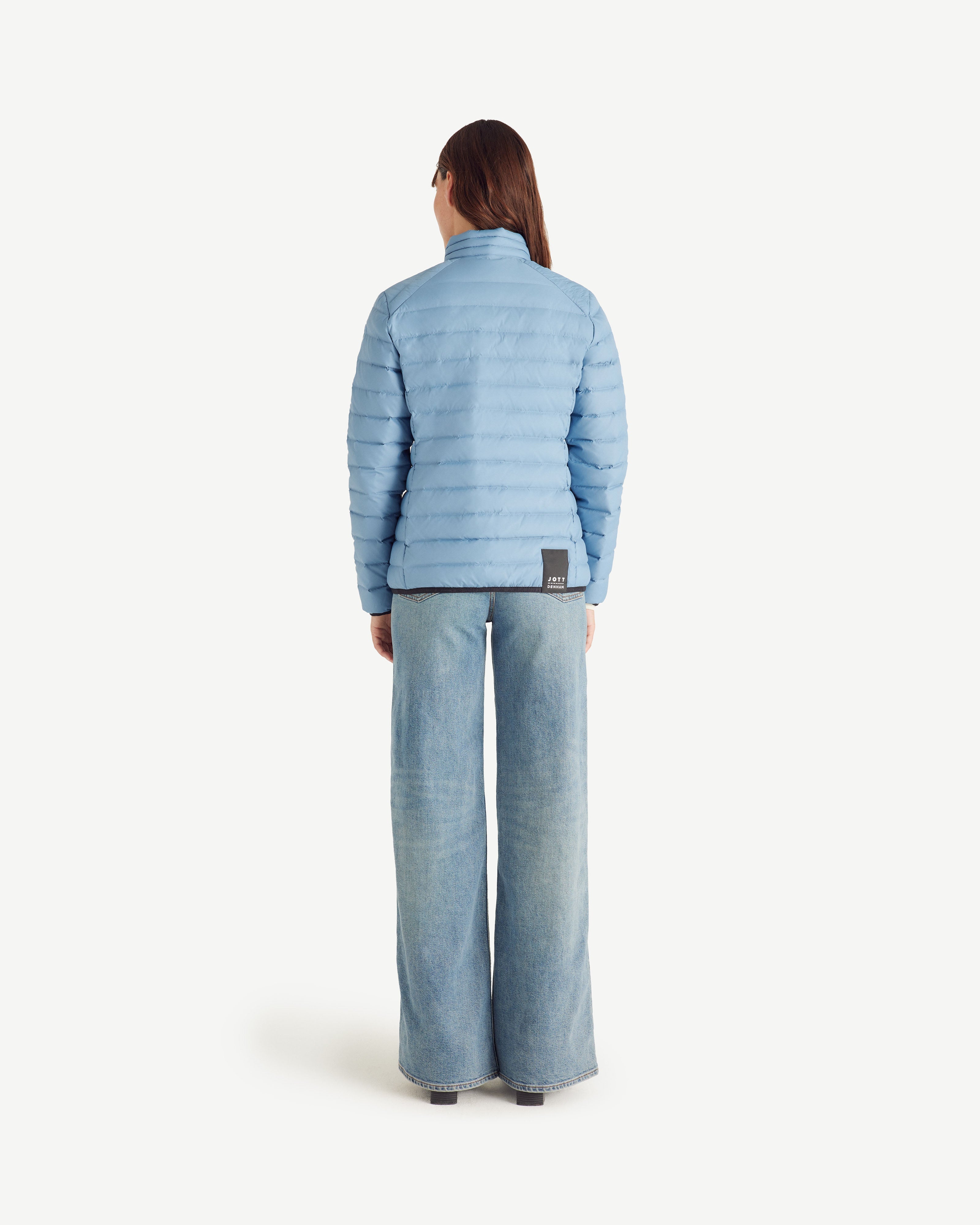 Doudoune légère avec détails en denim Bleu délavé Flight WNW JOTT x DENHAM