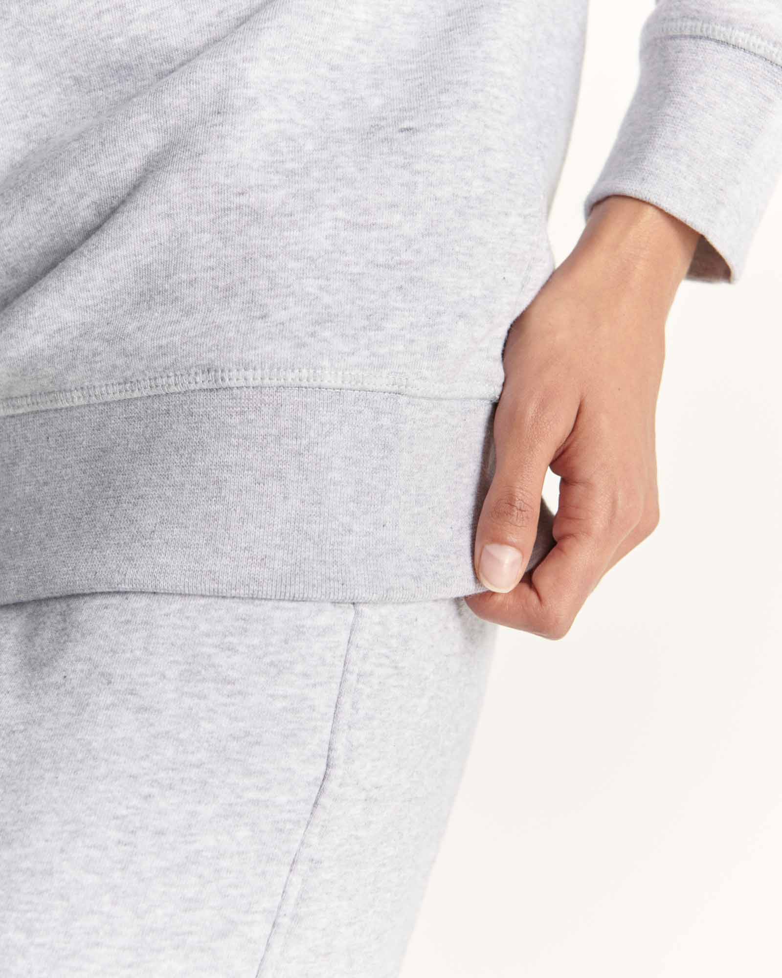 Sweat en coton biologique Gris chiné Elvas