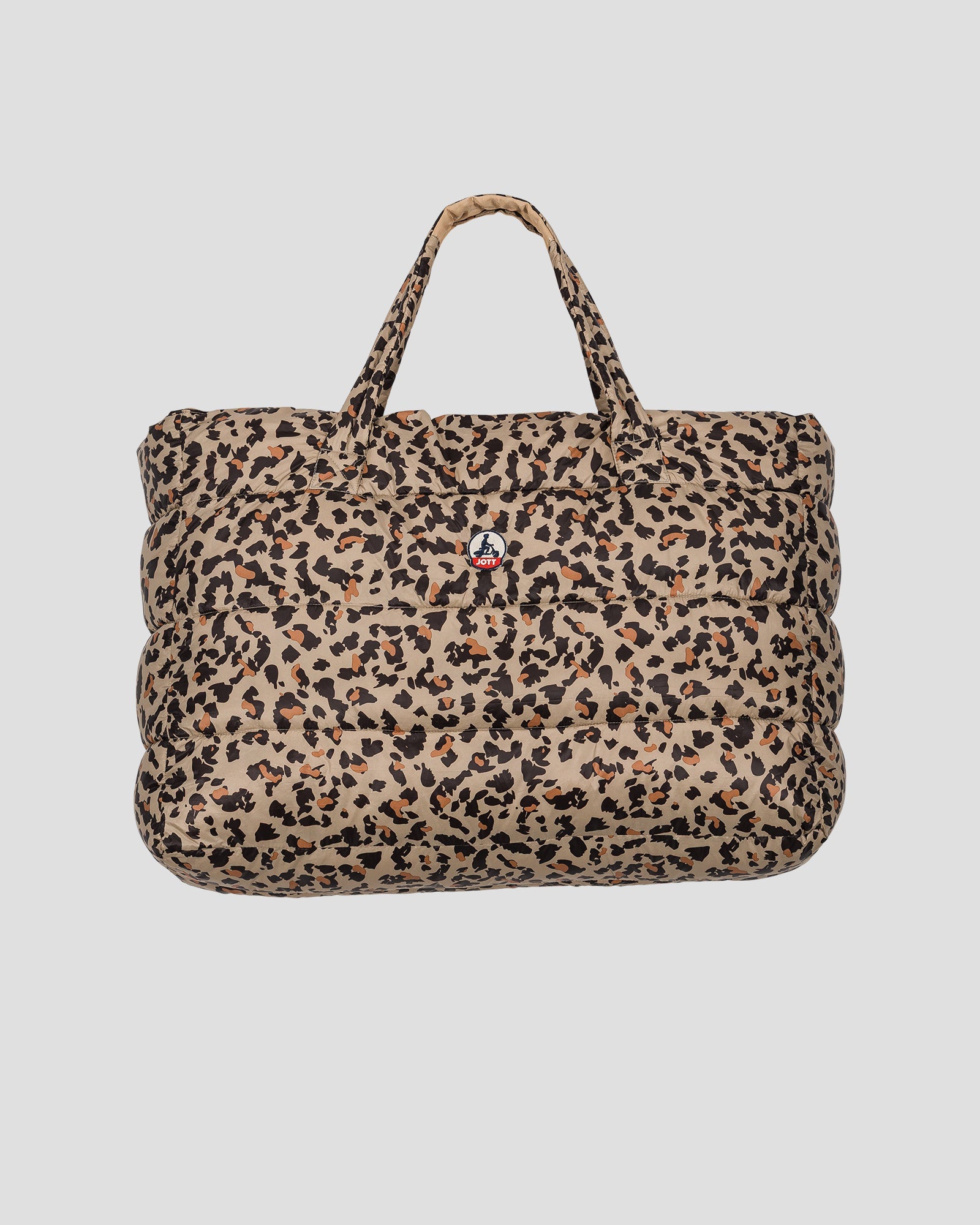 Maxi totebag Leopard beige Leina print