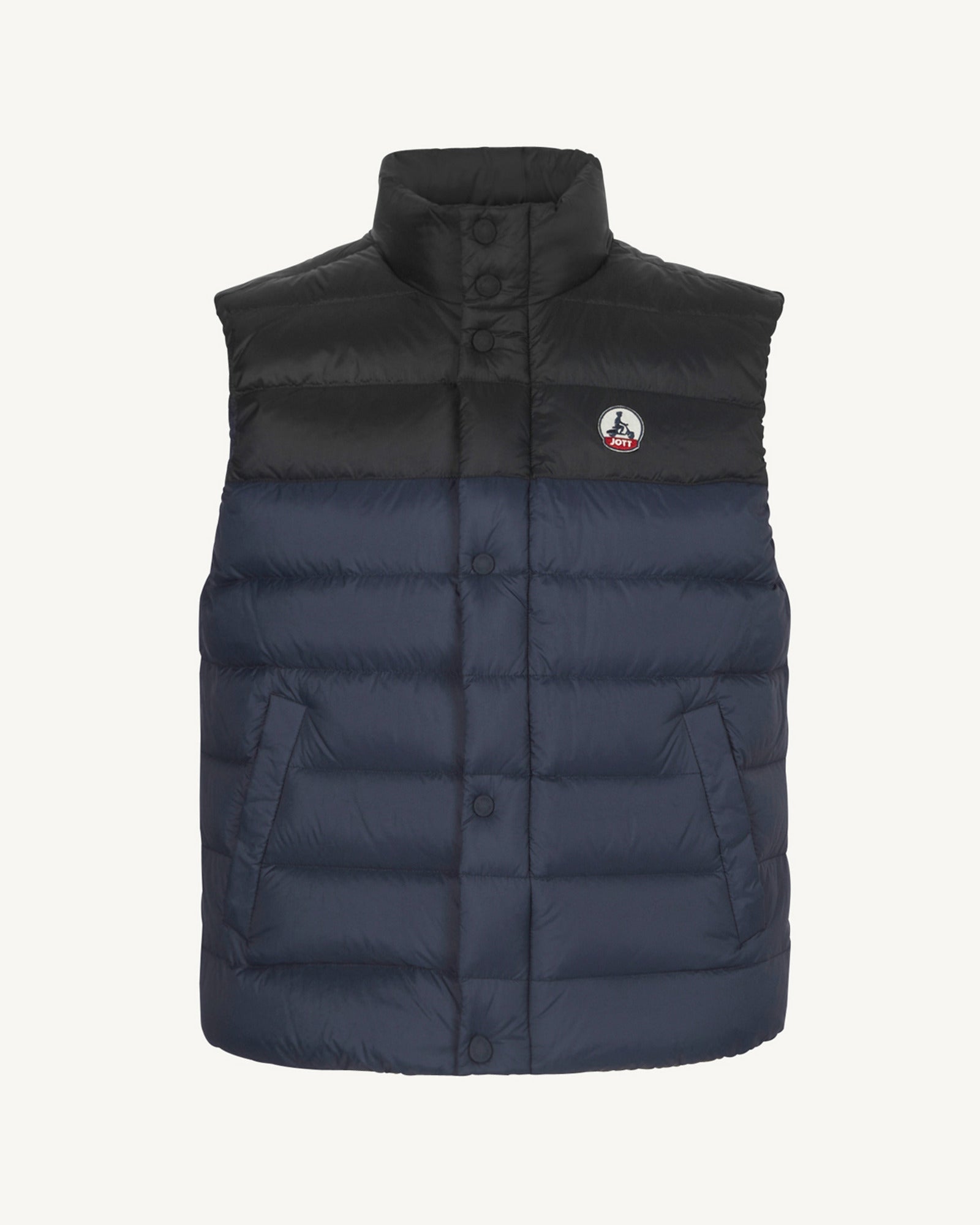 Doudoune bicolore sans manches Marine/Noir Thomas Bicolore