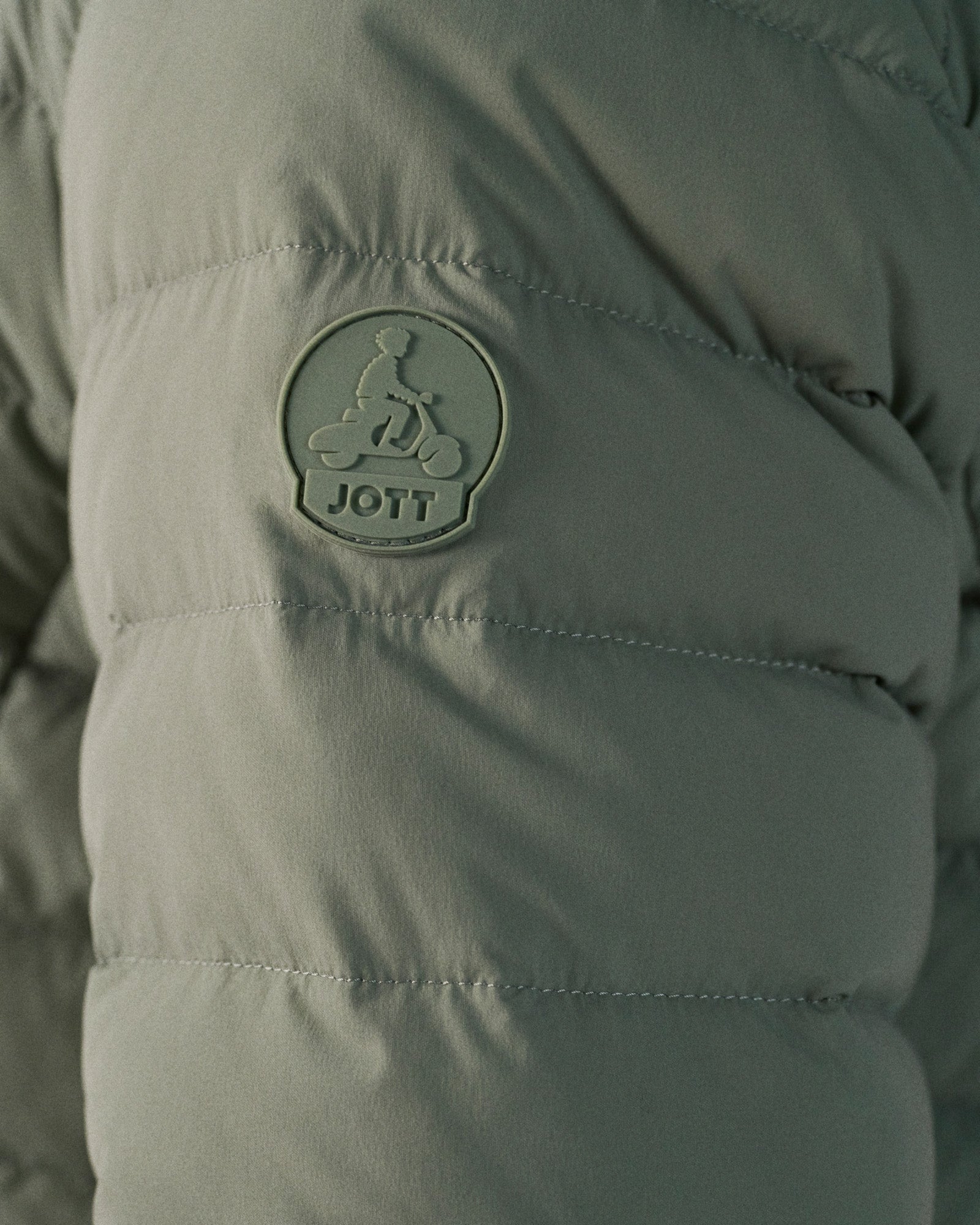 Doudoune légère stretch à capuche Vert minéral Frantz