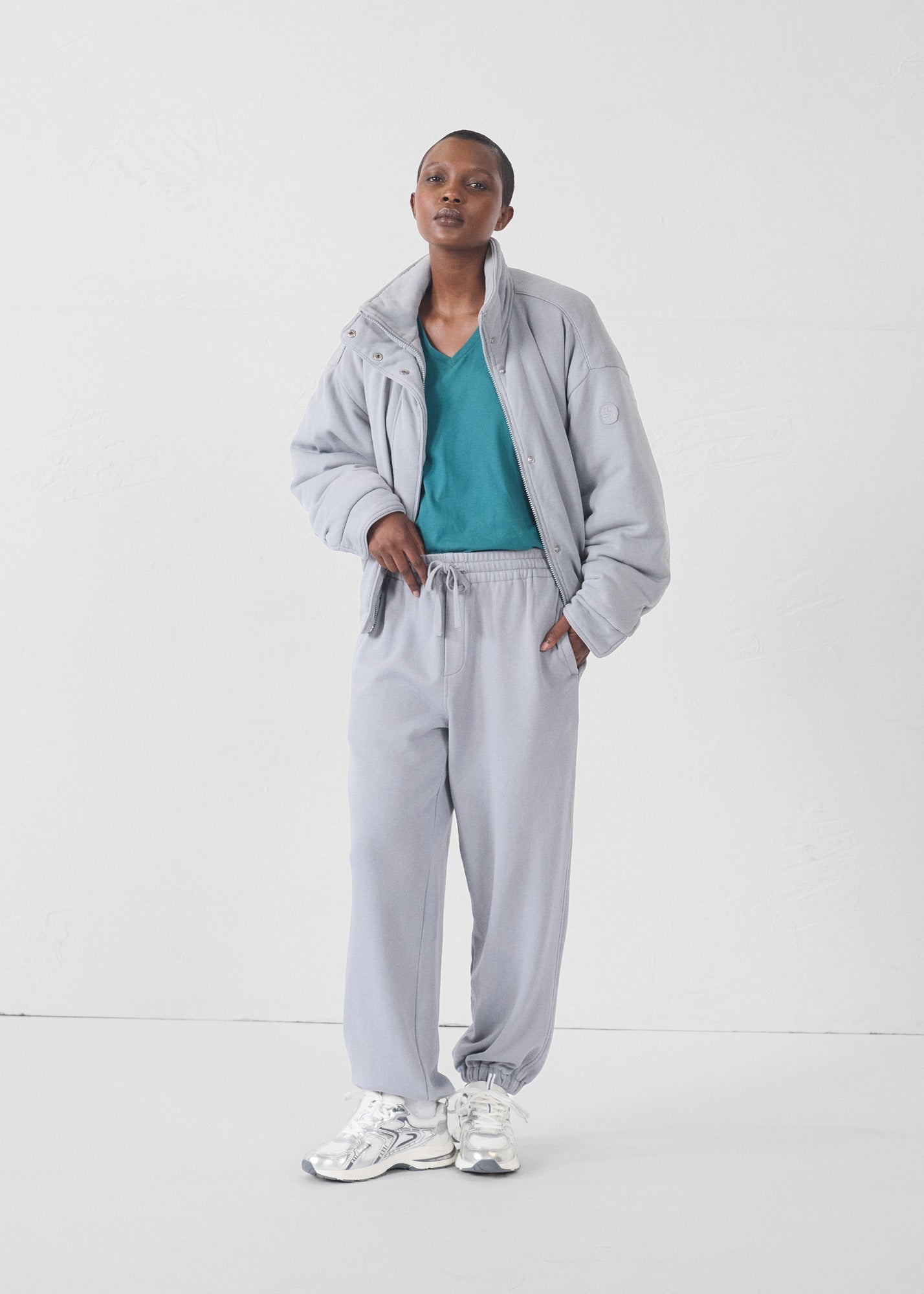 T-Shirt col V Deep lake Sofy