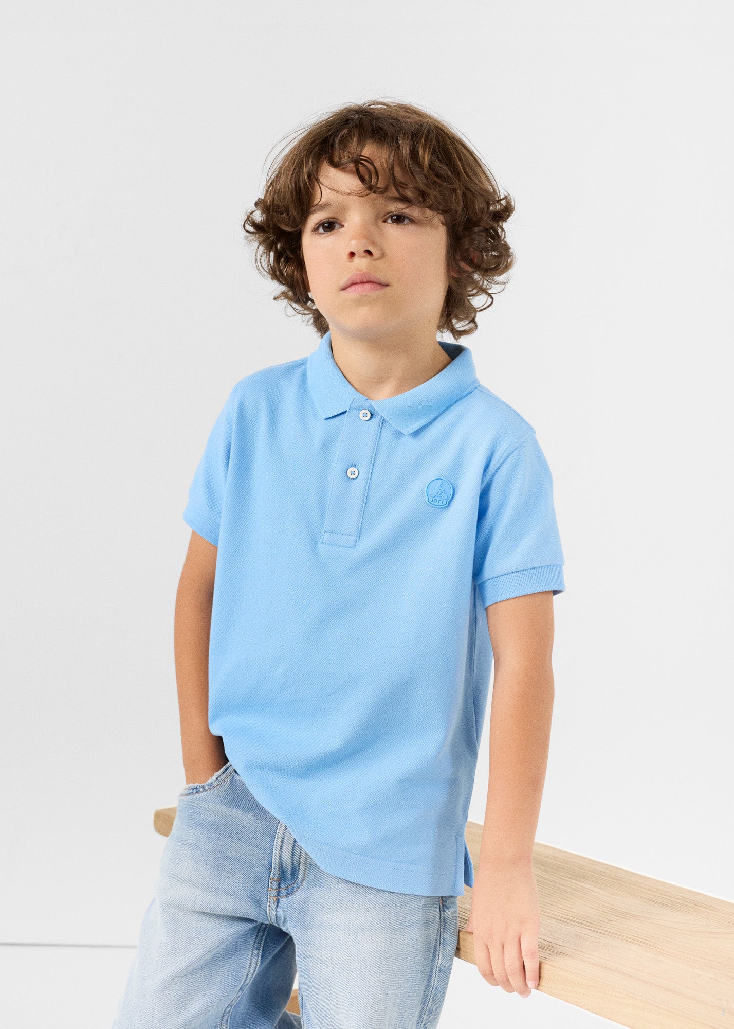 Polo enfant Bleu cristal Enzo