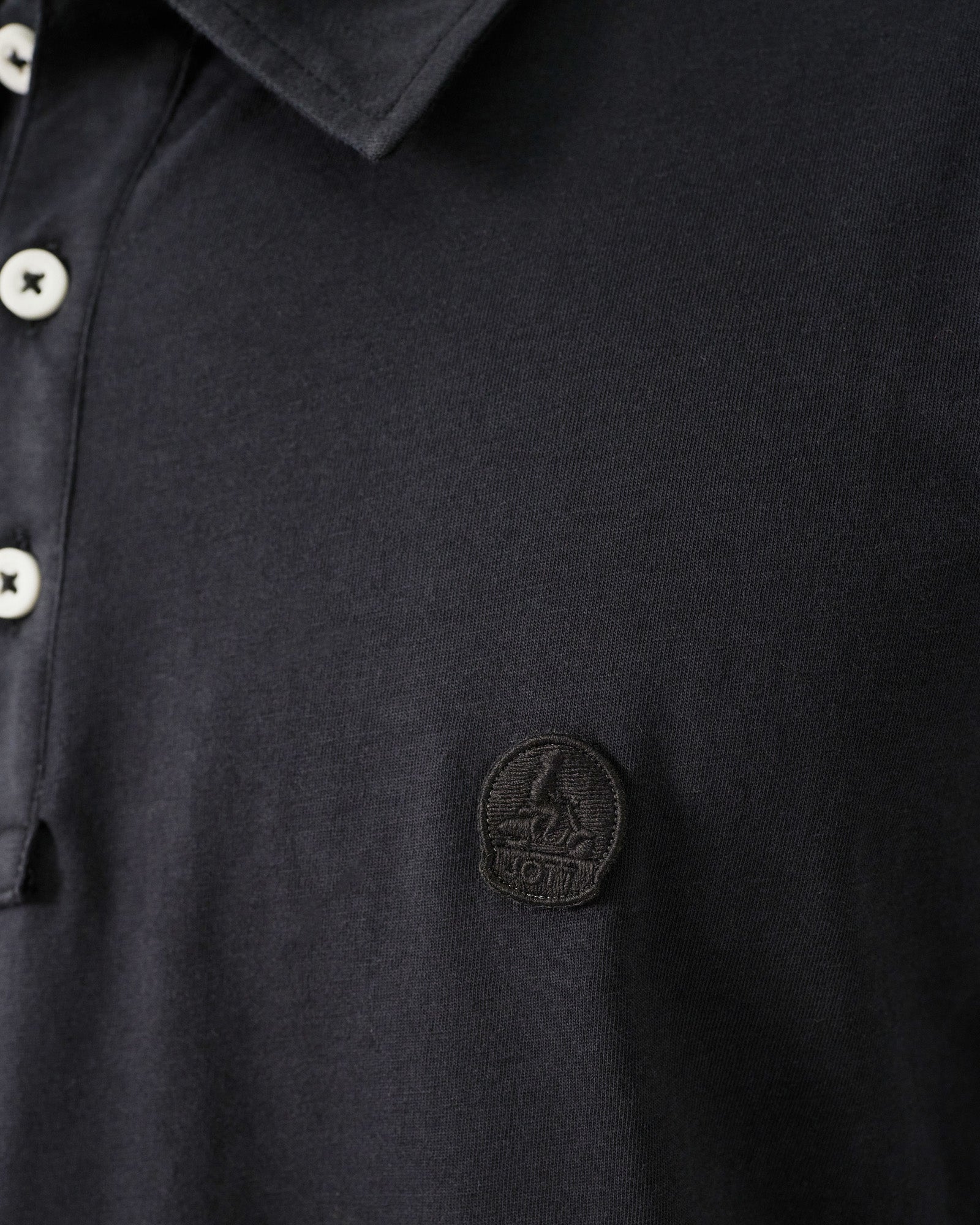 Polo en coton biologique Noir Lavan