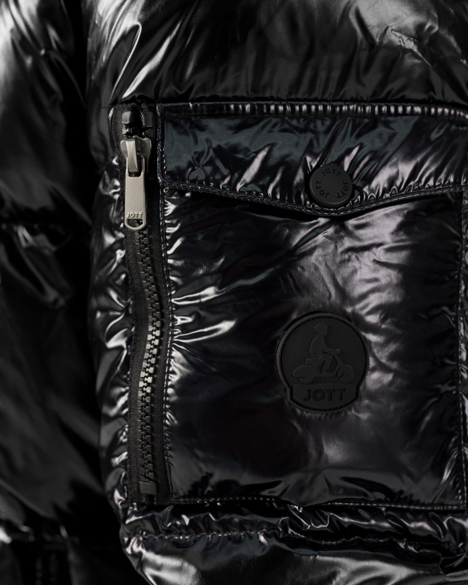 Doudoune à capuche Grand Froid Noir Java laquée