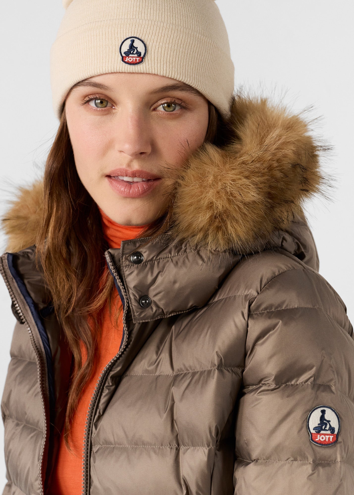 Doudoune mi-longue Grand Froid Taupe Perle