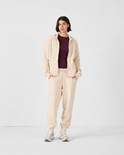 Veste zippée en molleton Sable Leda