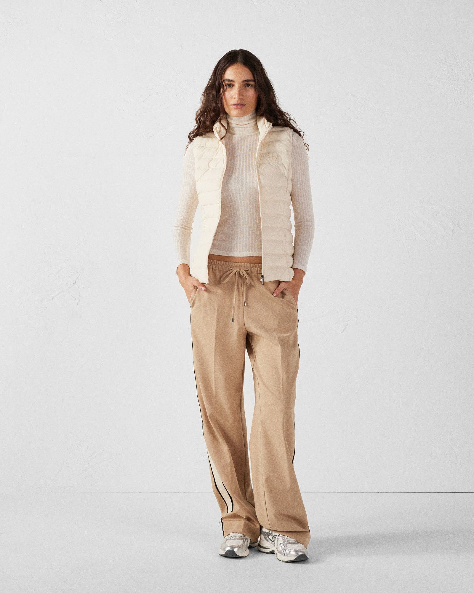 Doudoune sans manches stretch Argile Grenada