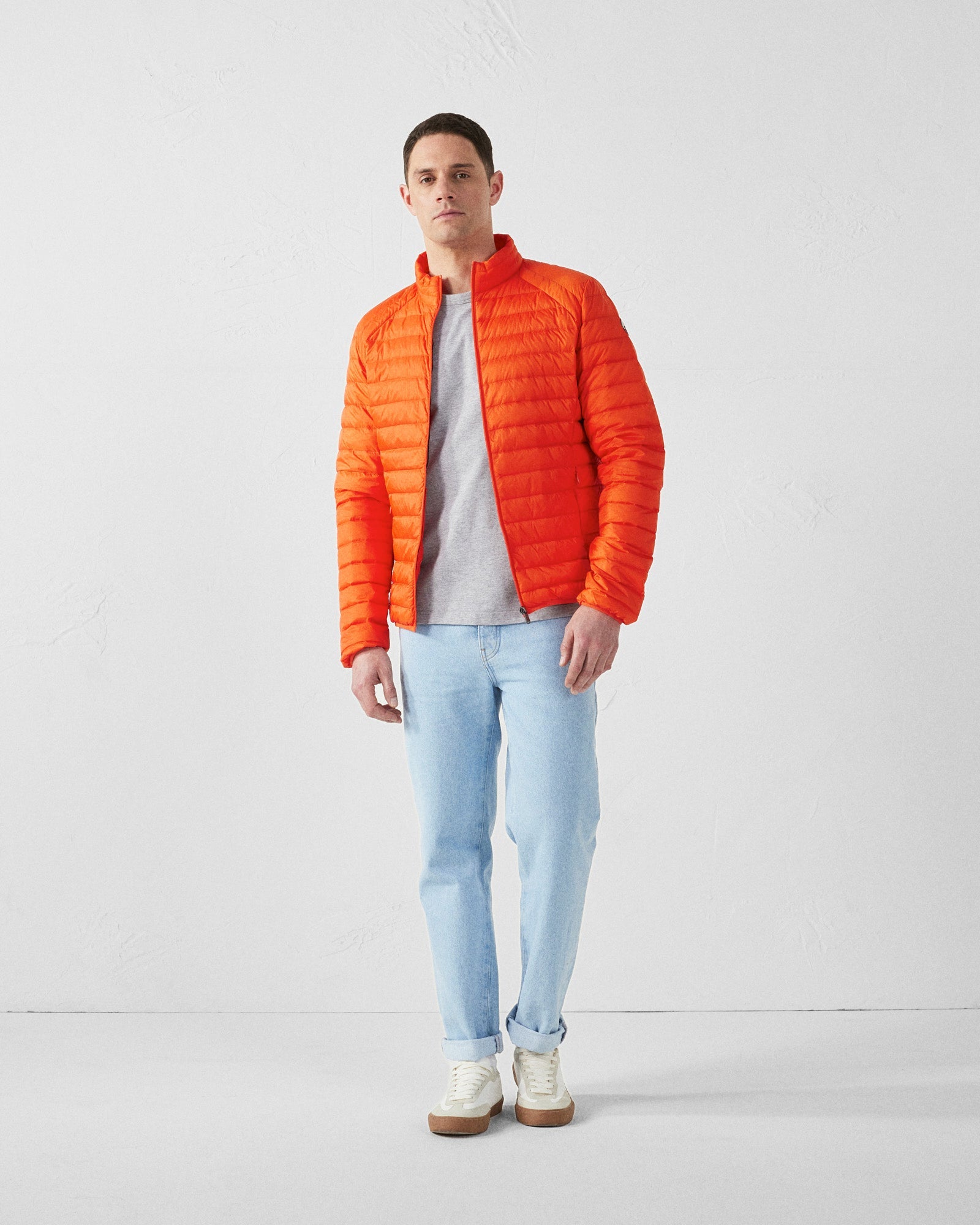 Doudoune légère Rouge feu Mat