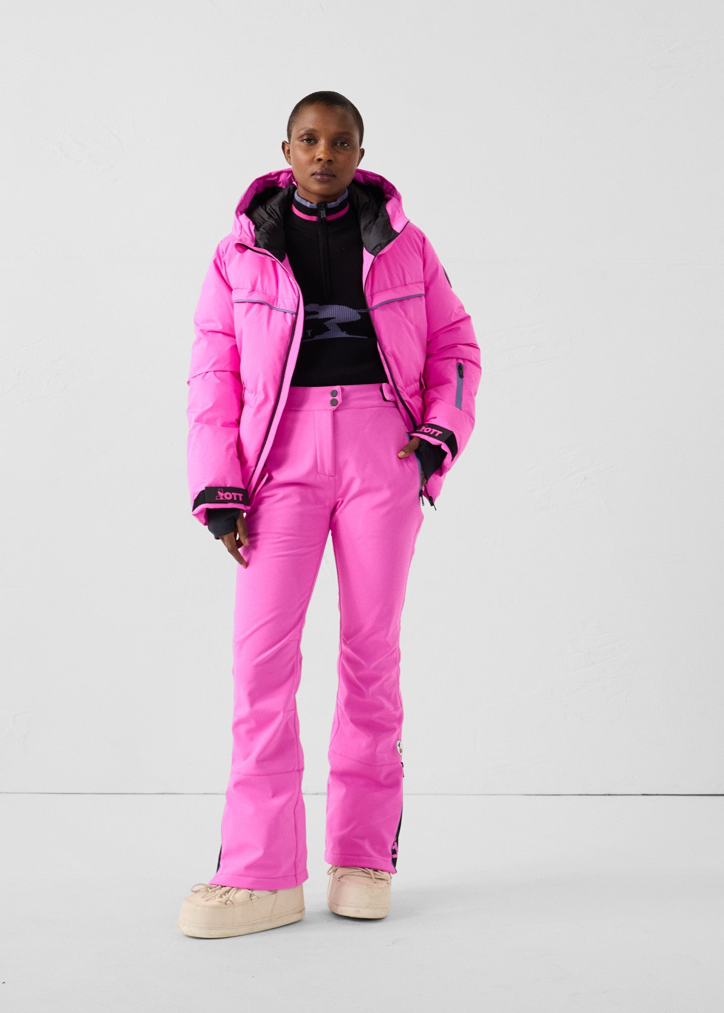 Pantalon ski Imperméable Grand froid Rose électrique Silene